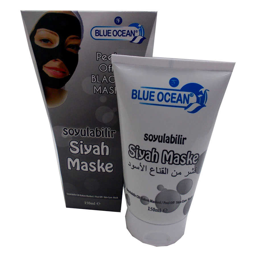 BLUE OCEAN SOYULABİLİR SİYAH MASKE 