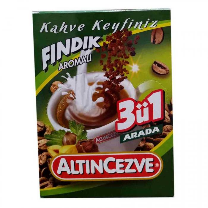 3 ü 1 Arada Fındık Aromalı Kahve 15 Gr X 20 Adet - Üçü Birarada Fındıklı