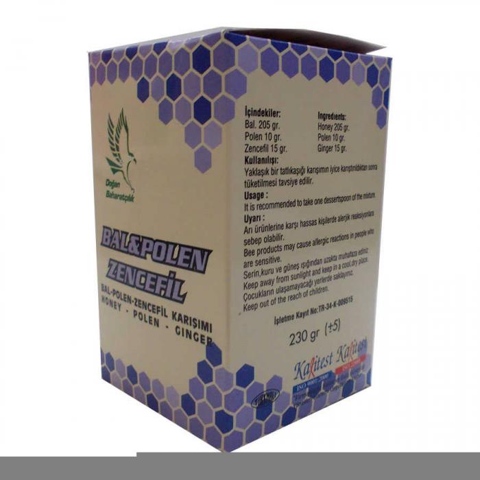 Bal Polen Zencefil Karışımı 230Gr