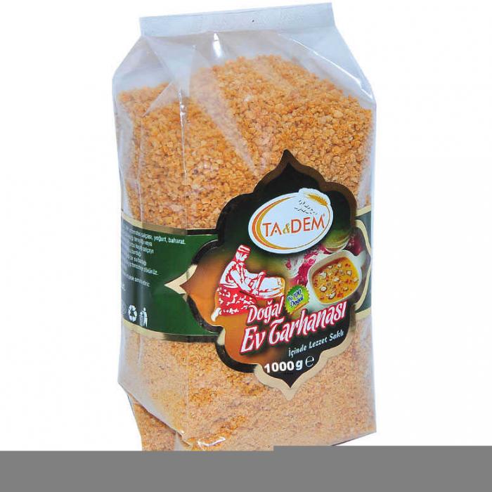 Doğal Ev Tarhanası 1Kg 32.00 TL + KDV