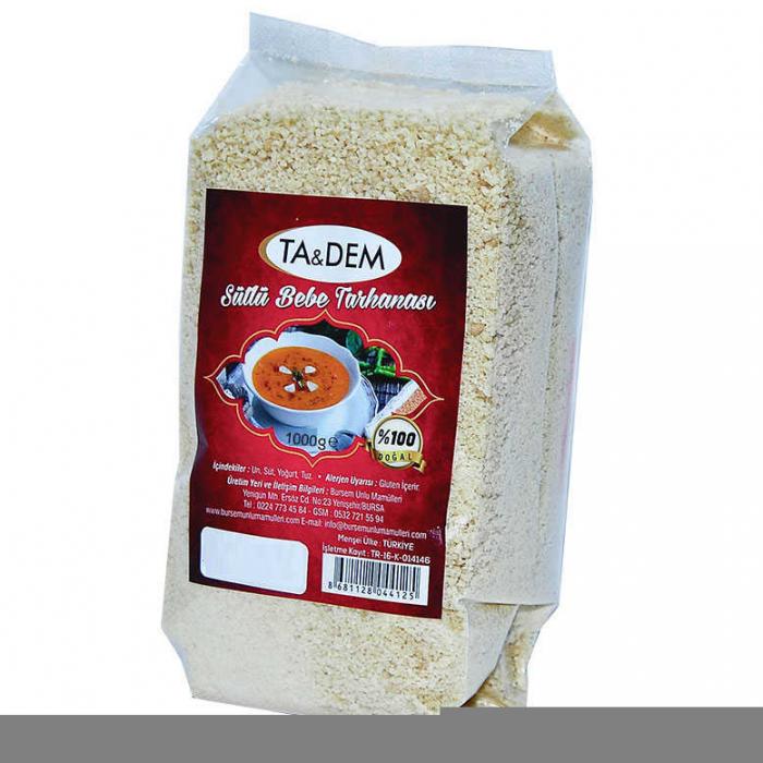 Doğal Sütlü Bebe Ev Tarhanası 1Kg