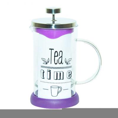 French Press Bitki Çayı Demliği Mor 600ML