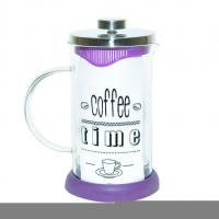 French Press Bitki Çayı Demliği Mor 600ML