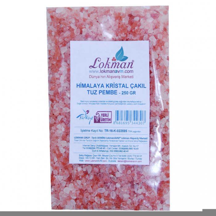 Himalaya Kristal Kaya Tuzu Çakıl Pembe 250 Gr