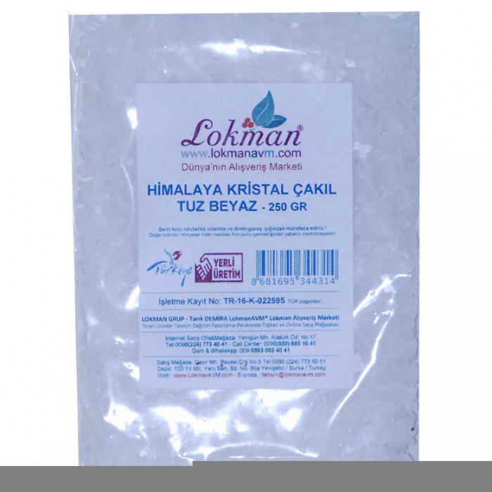 Himalaya Kristal Kaya Tuzu Çakıl Beyaz 250 Gr