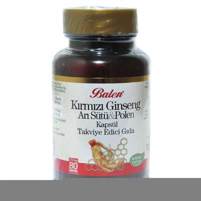 Kırmızı Ginseng & Arı Sütü & Polen 80 Kapsül