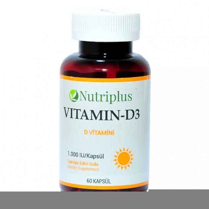 Nutriplus Vitamin D3 60 Kapsül