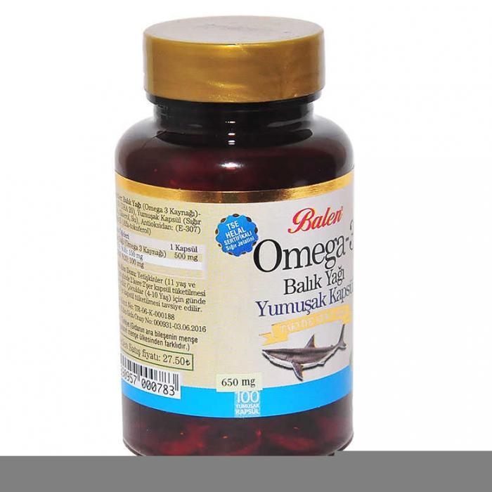 Omega-3 Balık Yağı 100 Kapsül