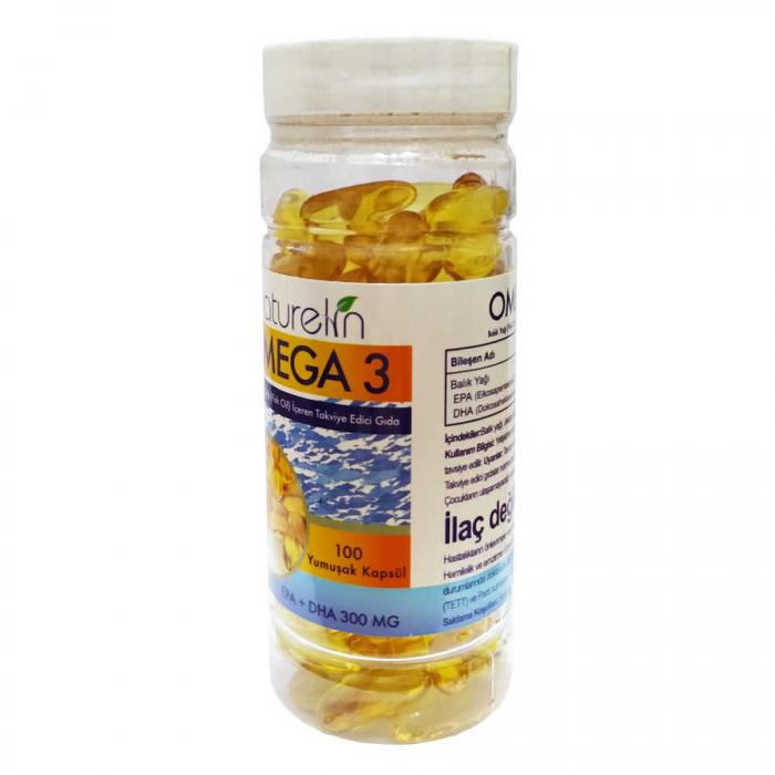 Omega 3 Balık Yağı İçeren Gıda 100 Kapsül