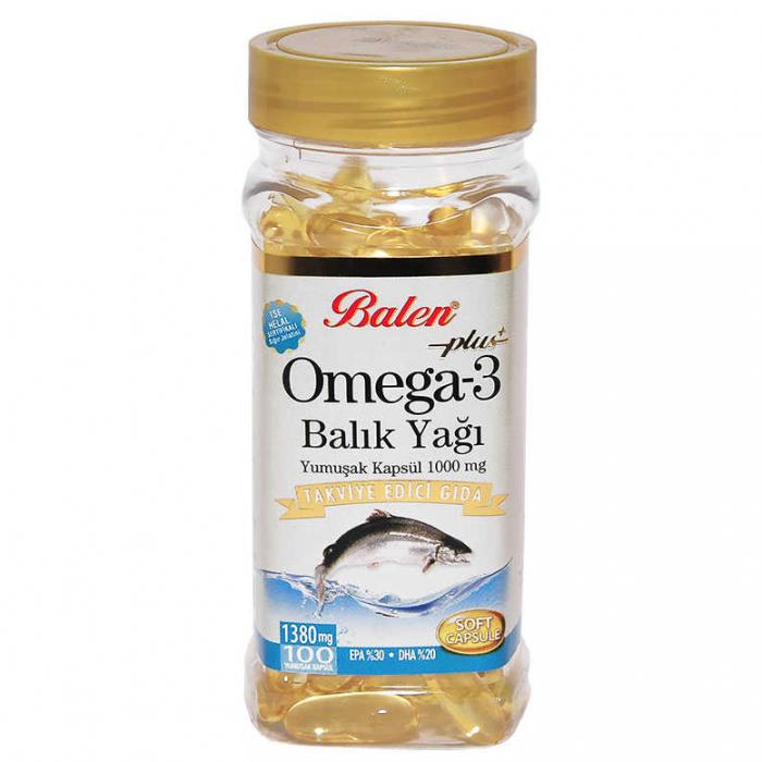 Omega-3 Plus+ Balık Yağı 100 Kapsül