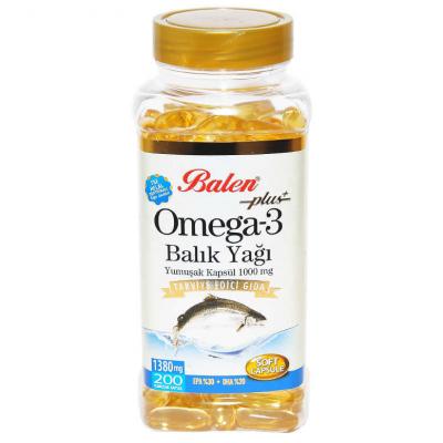 Omega-3 Plus+ Balık Yağı 200 Kapsül