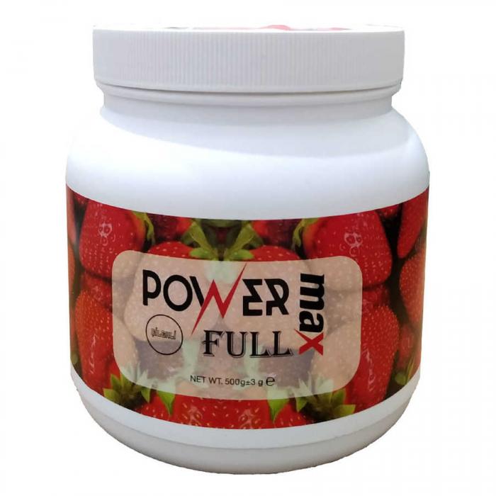 Power Max Full Keçiboynuzlu Çilekli Bitkisel Toz 500 Gr