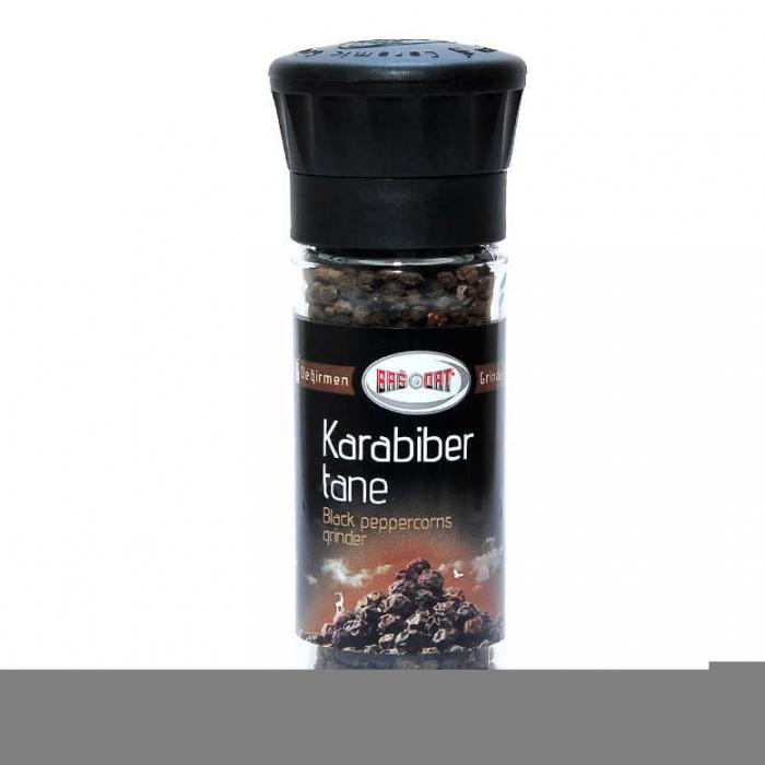 Tane Karabiber Cam Değirmen 50Gr